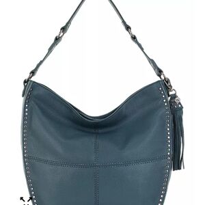 The Sak Blue Faux Leather Silverlake Hobo Bag